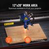 50W CO2 Laser Engraver Engraving Carving Print Machine 300x500 mm Workbed