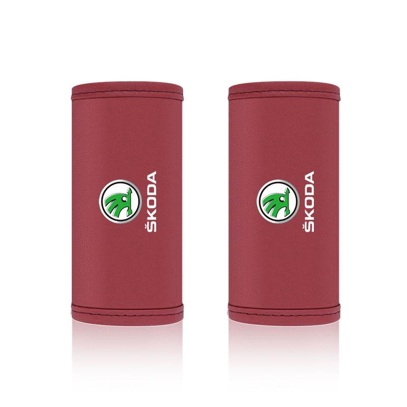 Car Interior Roof Handle Protection Cover Auto Door Pull Hand Brake Handle For Skoda Octavia MK2 MK3 2 3 A7 Fabia Karoq Kodiaq Superb Rapid Kamiq