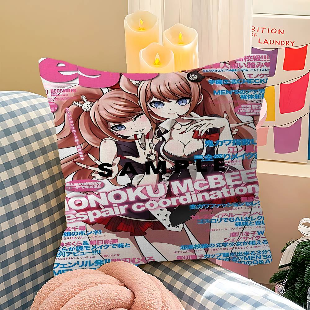 Classic Anime Danganronpa Classic Movie Pillow Gift Home Office Decoration Pillow Bedroom Sofa Car Cushion CoverPillow Case