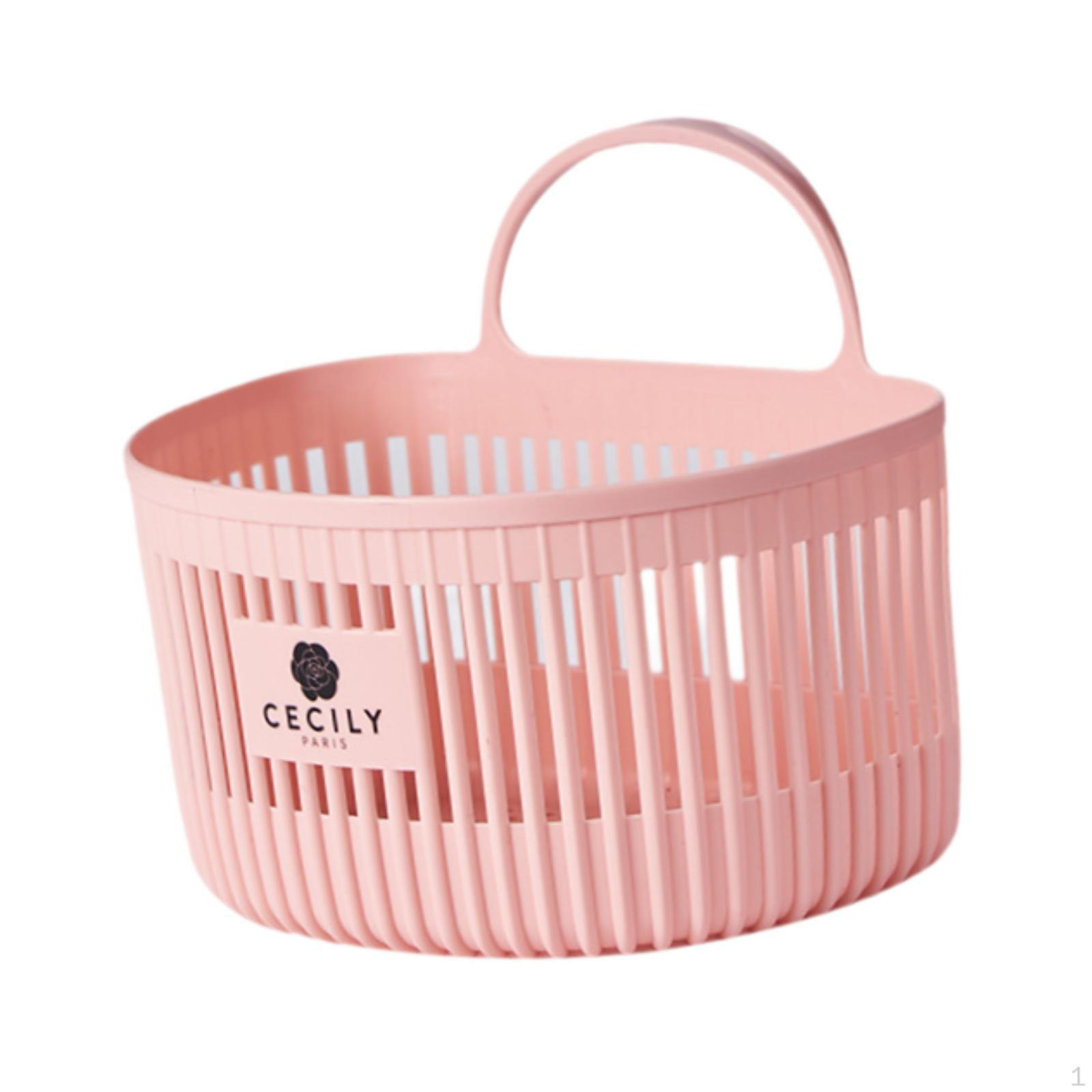 

Органайзер для овощей и имбиря, чеснока, корзина для хранения, настенная для общежития Pink L