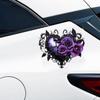 QT2467# Lila Rose Dunkler Stil Herzförmiger Aufkleber, Geeignet für Laptop, Auto, LKW, Transporter, SUV, Motorrad, Stoßstange, Fenster