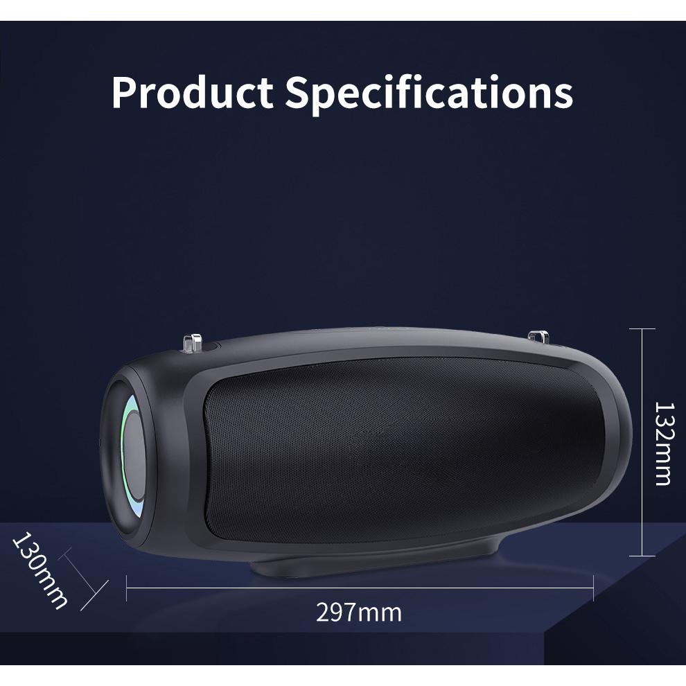 S37L 40W Altavoz Bluetooth Portátil Potencia de Salida Altavoz Bluetooth con Excelente Rendimiento de Graves Altavoz HIFI