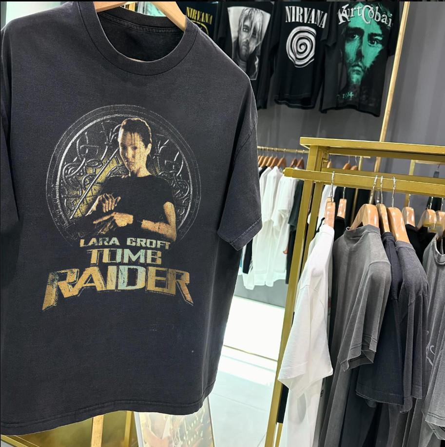 Mysterious Teen  Tomb Raider Promo T-Shirt Black XXL 3XL