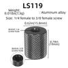 Aluminum 1/4inch Female To 3/8inch Female Thread Converters For DSLR Camera Microphones Stand Webcam