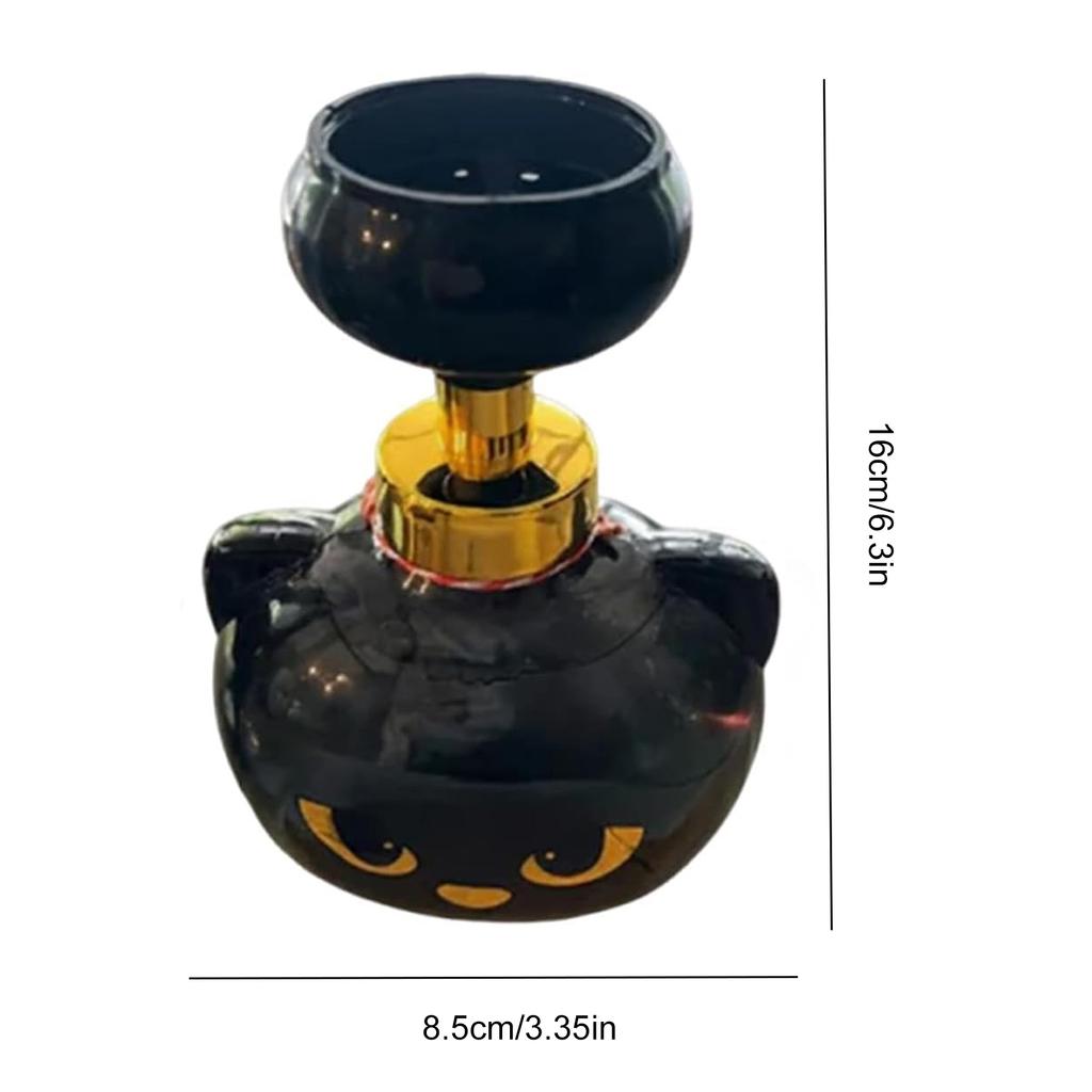 Cats Paw Print Soaps Pump Bottle Black Cat Foaming Pump Bottle Halloween Cat Paw Foaming Soap Dispenser for Bathroom Kitchen