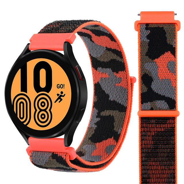 20mm 22mm Nylon Loop Strap For Huawei Watch 4/3/GT5-4-3-2 Pro 46mm Camouflage Bracelet Belt Amazfit Active 2/Balance/GTR Correa