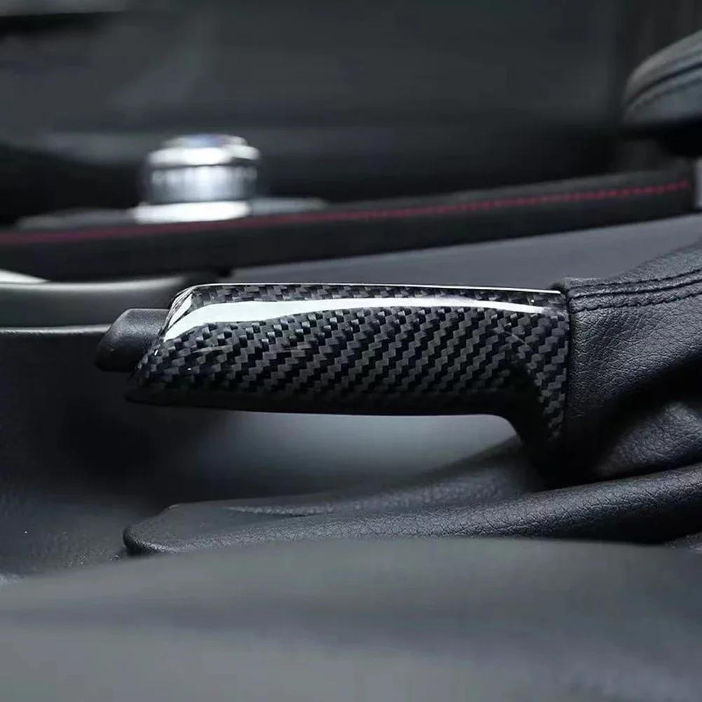 New Car Handbrake Grips Cover Trim for BMW E90 E91 E92 E93 E86 E87 F30 F31 F32 F61 F20Universal Carbon Fiber Pattern Accessories