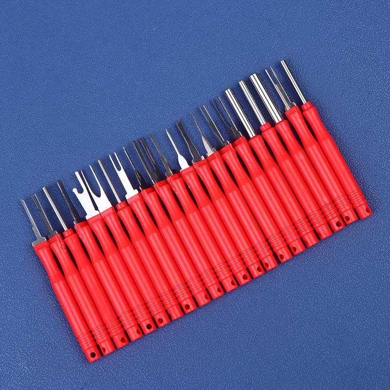 21Pcs Car Terminal Removal Tool Kit Auto Electrical Connector Pin Extractor Wire Crimp Removal Tool For Wiring Harness Repair