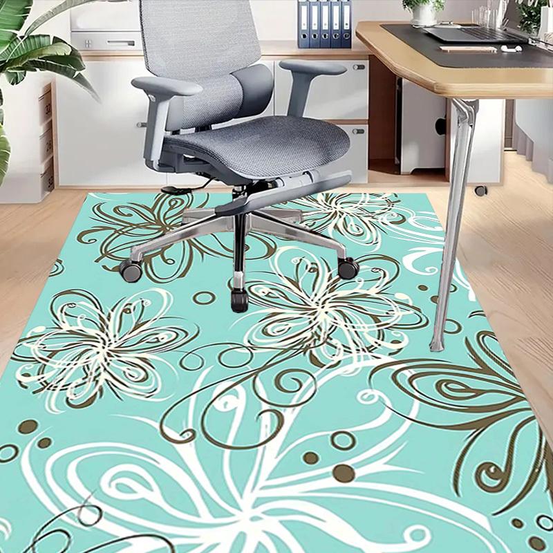1PC Floral Pattern Non-Slip Floor carpet, suitable for Office, bedroomand playrooms. It can also be used as a sofa footrest cover-T29