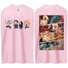 Hot Sale Demon Slayer Japanese Hot-blooded Anime Classic Loose Casual Oversized Short-sleeved Comfortable Soft Cotton Summer New Tee Oversized Top
