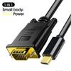 USB C TYPEC To VGA Cable 1080P Type C To VGA Converter Adapter Cable for Laptop