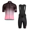 Mens Cycling Jersey Set Short Sleeve Breathable Road Bike Outfit With Bib Shorts Sportwear