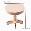 1:12 Dollhouse Miniature Coffee Table Small Round Table Original Wood Table Furniture Home Model Decor Toy Doll House Accessorie