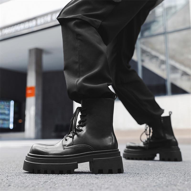 Высокие бархатные ботинки Martin — фото 6