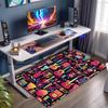 1Pc Musical Elements Printed Circular Carpet, Home Door Mat, Outdoor Travel Protection Carpet A8