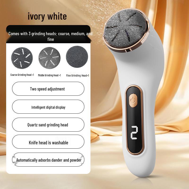 Wasserdichte elektrische Fußfeile & Hornhautentferner mit Staubsauger zur Pflege abgestorbener Haut