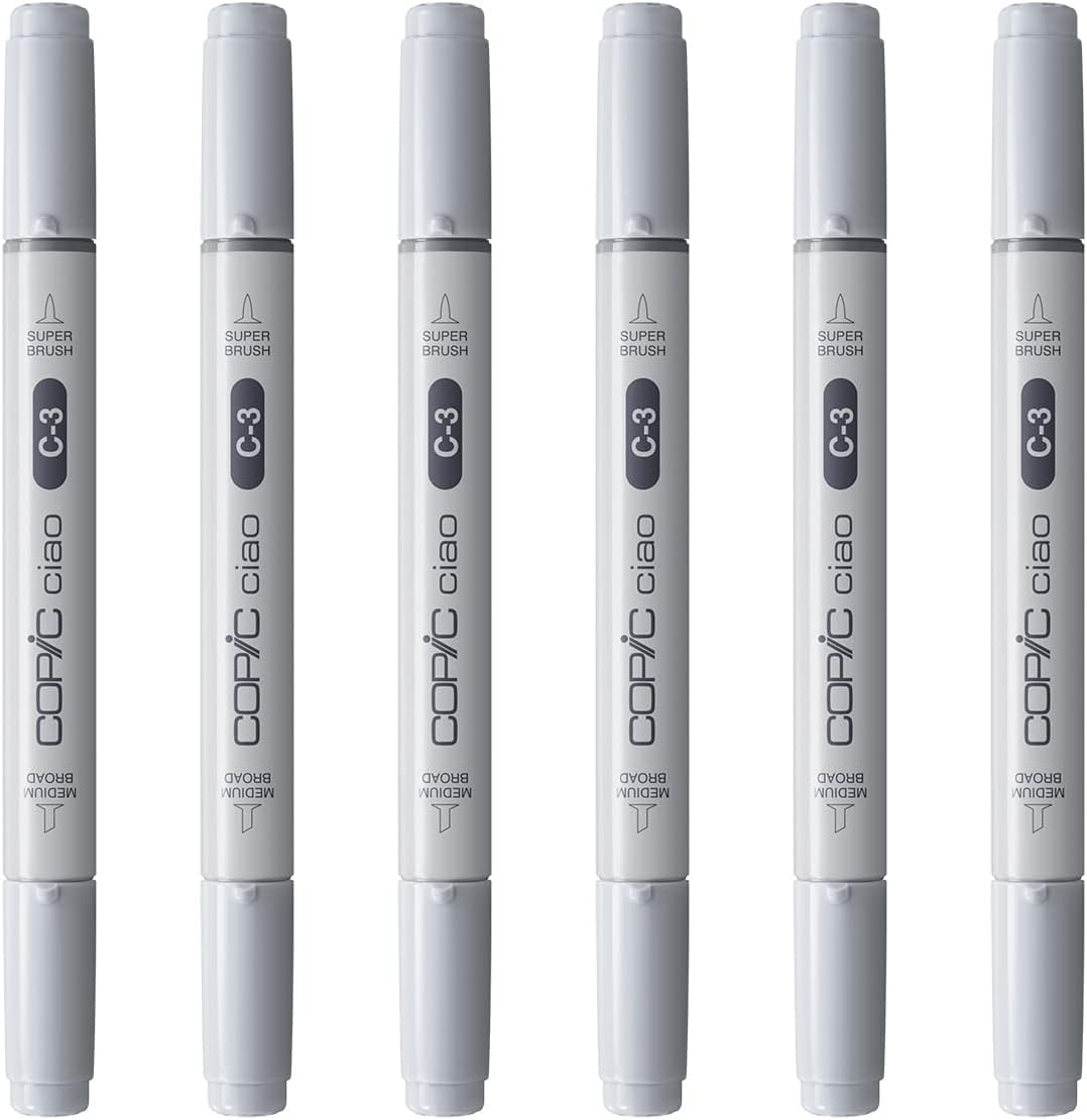 Слишком Copic Ciao Маркеры для иллюстраций C-3 [Набор 6]