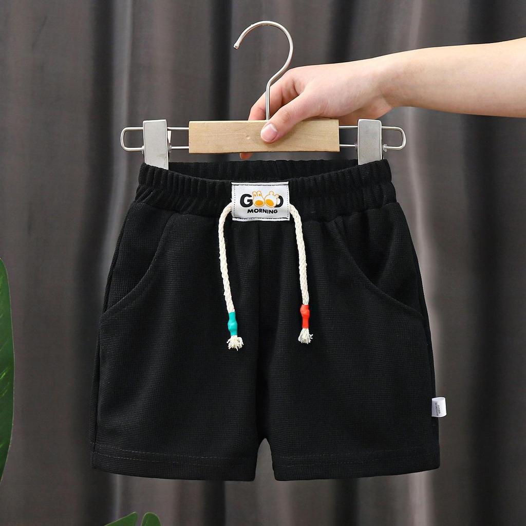 New Summer Boys Shorts Candy Color Beach Shorts for Kids Casual Elastic Waist Children Short Pants Sport Clothing Outwear