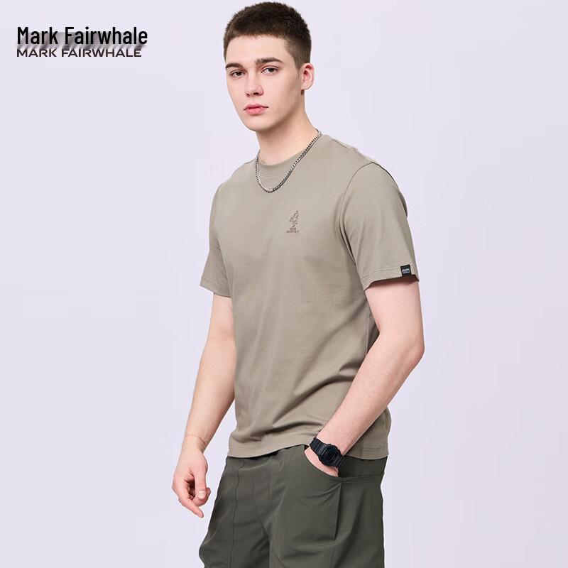 Mark Fairwhale Men s Applique Embroidery Cool-Feel Short Sleeve T-Shirt 2XL