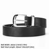 Fashion PU Leather Waist Belt Black Adjustable Needle Buckle Belt Casual Waistband for Women Men