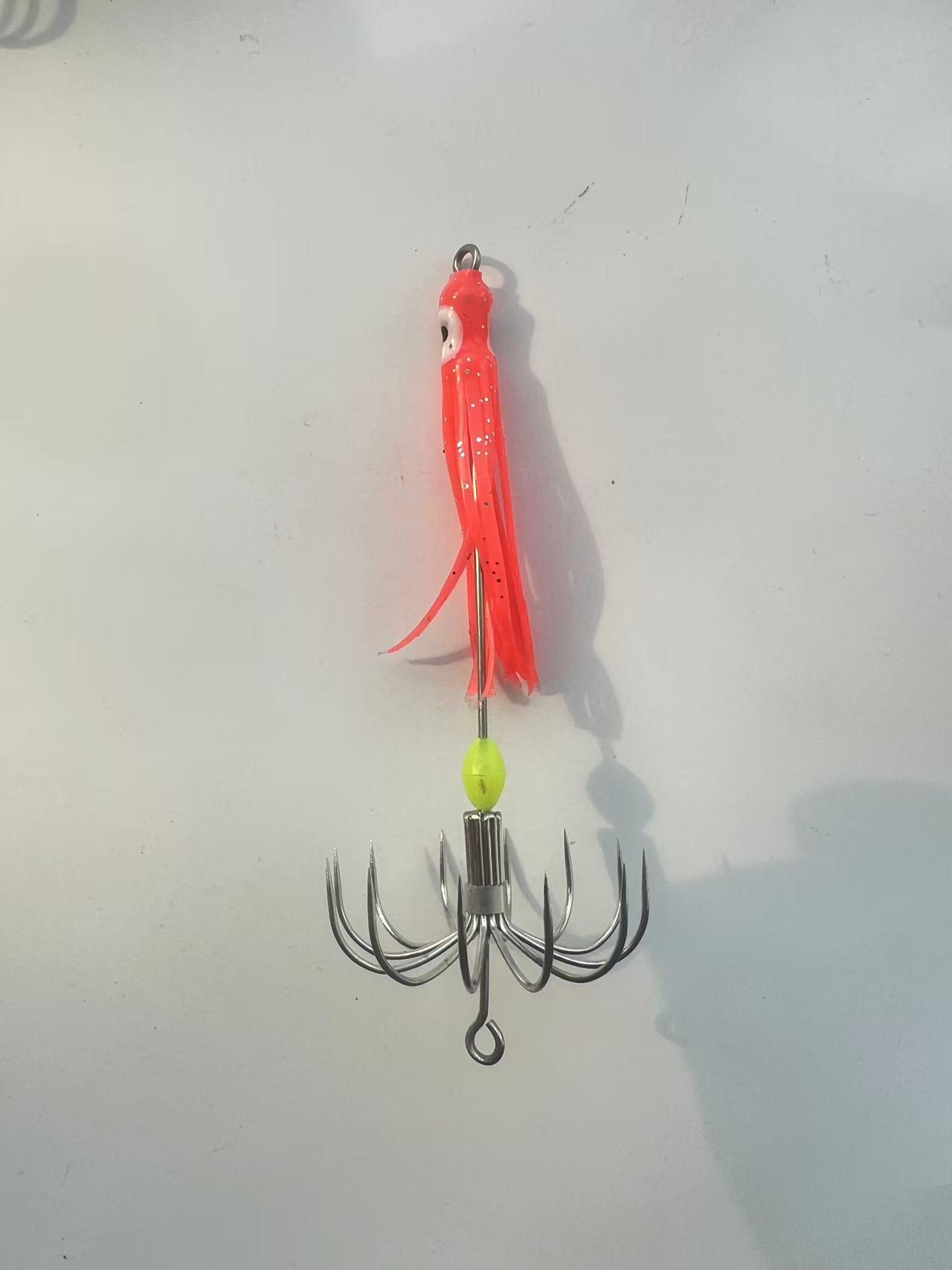 Luminous 12-Claw Stainless Steel Octopus and Squid Hook for Deep Sea Fishing