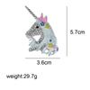 New Beautiful Unicorn Brooches For Women Dreamlike Fairy Tales Animal Pin Kids Girls Jewelry 2 Colors Available