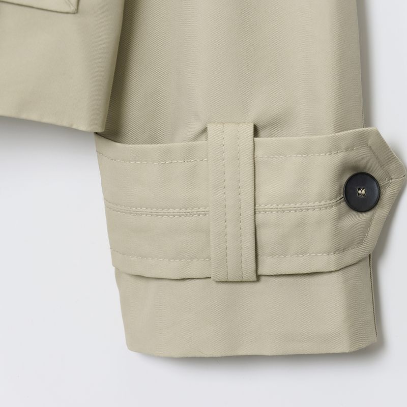Kaslead New Women Clothes Western Style Versitile Fashion Water Repellent Short Trench Coat 0518240