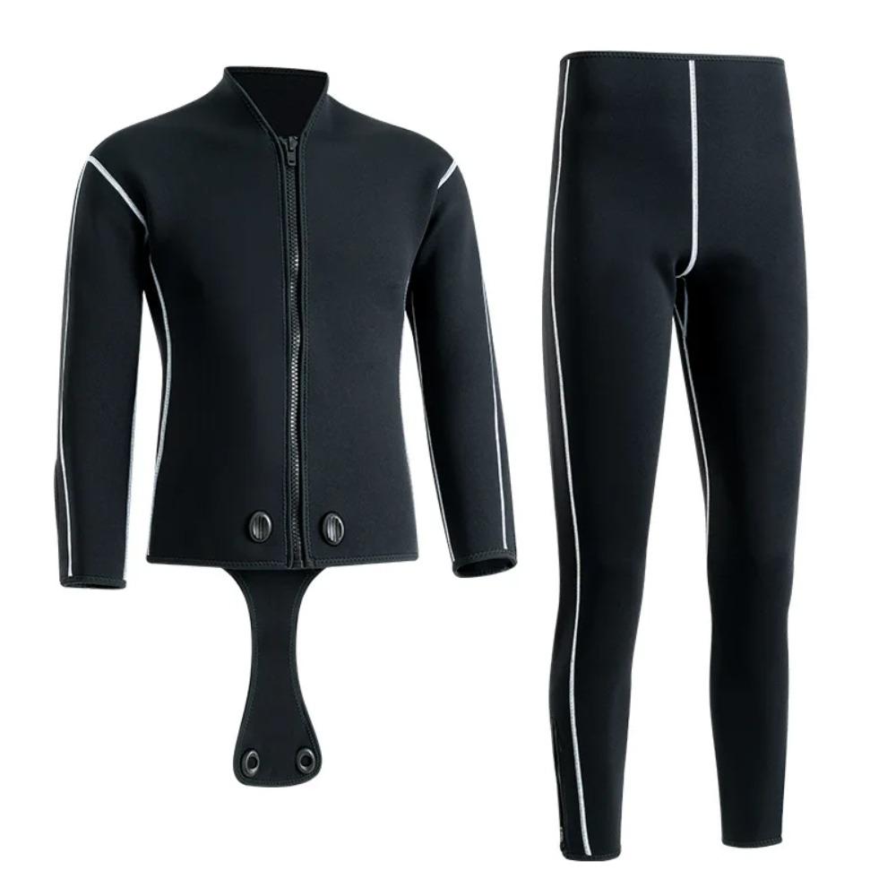 5mm Ultrastretch Neoprene Wetsuit Freediving and Spearfishing Wet Suit Two-piece Scuba Diving Shirt+Pants/Tops and Bottoms