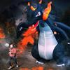 Black Fire-breathing Dragon Inflatable Suit, Adult