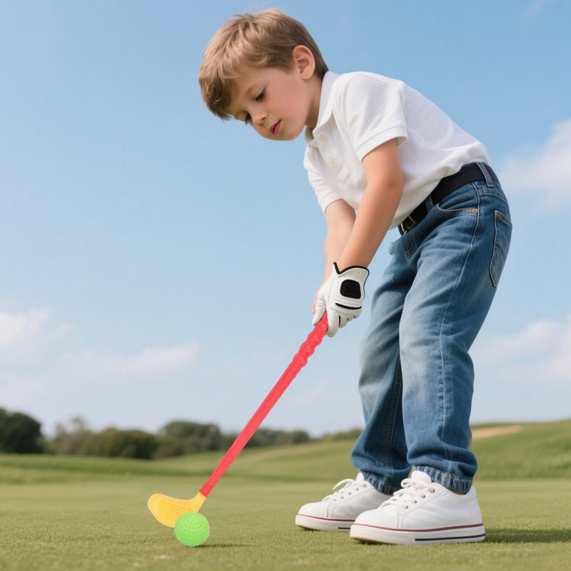 Kids Golf Clubs Toddler Outdoor Toys Golf Interactive Family Bonding Game for Backyard Garden Indoor Outdoor Preschool Sports