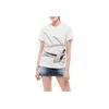 Round Neck Pullover Short Sleeve Regular T-Shirt Women Tops Ivory F10938C74910V8127033