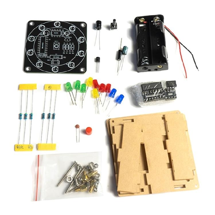 Educational LED Spin Wheel Kit  Exciting DIY Project Suitable for Electronics Enthusiasts, Interactive Fun and Learning