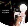 Handy Fülllicht Linse Ringlicht Lampe Tragbarer Clip Drei Stufen Dimmbar Mini Langlebig Praktisch 10 LED Selfie Ring Beauty