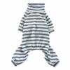 Dog summer thin striped breathable dog summer thin polyester elastic four-legged pet summer clothes
