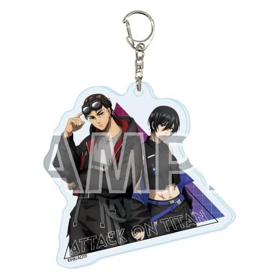 Attack on Titan The Final Season 06 Eren & Mikasa Cyberpunk Ver. Acrylic Keychain