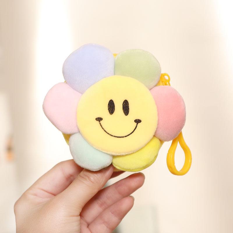 Colorful Daisy Coin and Earphone Pouch Keyholder Gift