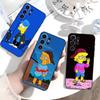 The H-Simpsons Cartoon Phone Case For Samsung S26,S25,S24,S23,S22,S30,S21,Ultra,Plus,FE 5G Black Soft Cover