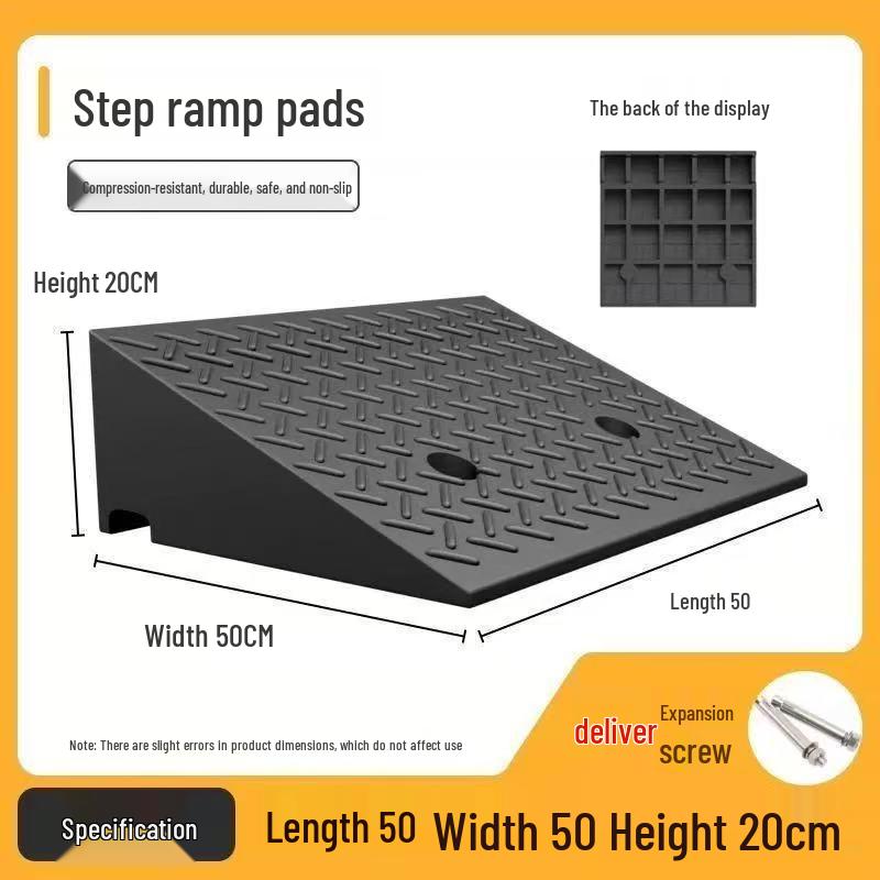 Heavy-Duty Electric Vehicle Curb Ramp Mat