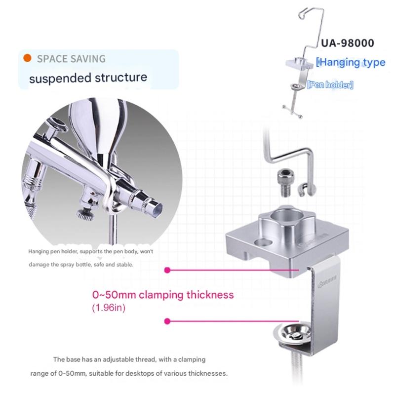 Premium Hanging Airbrush Holder Painting Guns Rack for Professional Artists Ensuring Stable Tool Organization in Studios