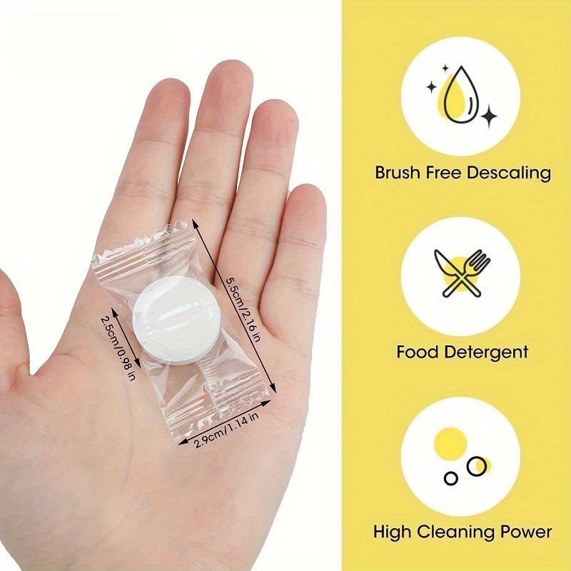 1/5/10/20 Pièces Tablettes Détartrantes pour Machines à Café, Distributeurs d'Eau, Bouilloires, Solution de Nettoyage Fraîche et Efficace