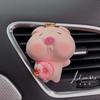 Cute Pouty Pig Car Air Conditioning Vent Perfume Pendant Aroma Decoration Popular Handmade Car Fragrance Stone