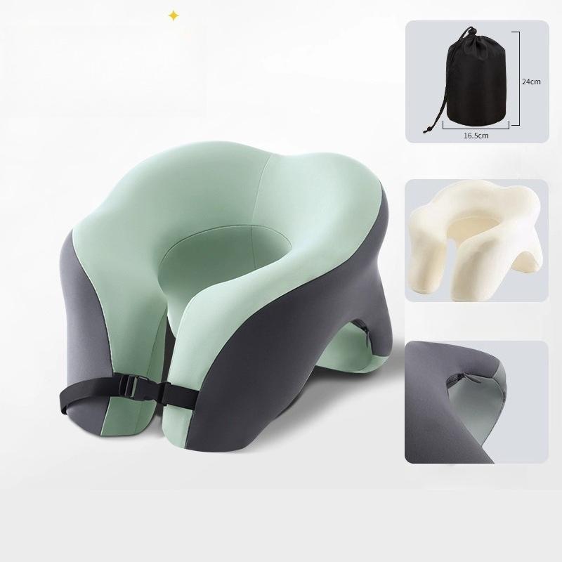 Office U-shaped Sleeping Pillow Multi Functional Student Sleeping on Their Stomach, Nap Pillows Memory Rebound Comfortable Wrap-around  Fit Rest Mat