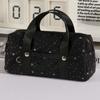 Pencil Pouch Star Dots Pencil Case Handheld Cloth Stationery Bag Korean Style Pen Bag  Office