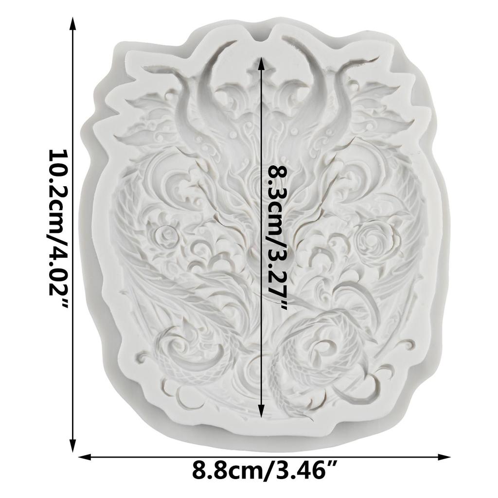 Dragon Silicone Mold Dragon and Wolf Head Fondant Molds Cake Decorating Tools Theme Cake Dessert Decorated Chocolate Candy Mold