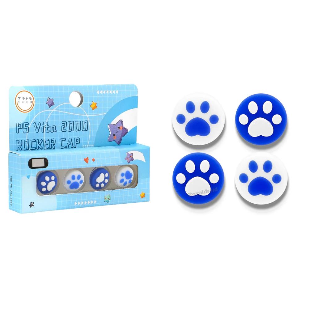 NEW 4PCS/Set Silicone Thumbstick Grip Cap Joystick Analog Protective Cover Case For Playstation Psvita PS Vita PSV 1000 2000