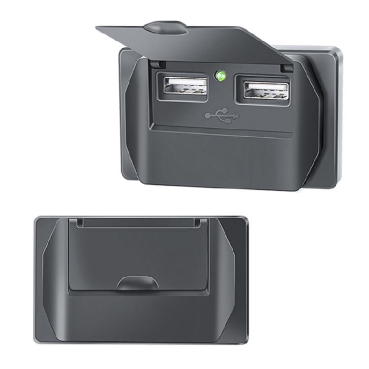 PD Type C QC3.0 USB Fast Charge Socket with Dust Cover LED Light Power Adapter