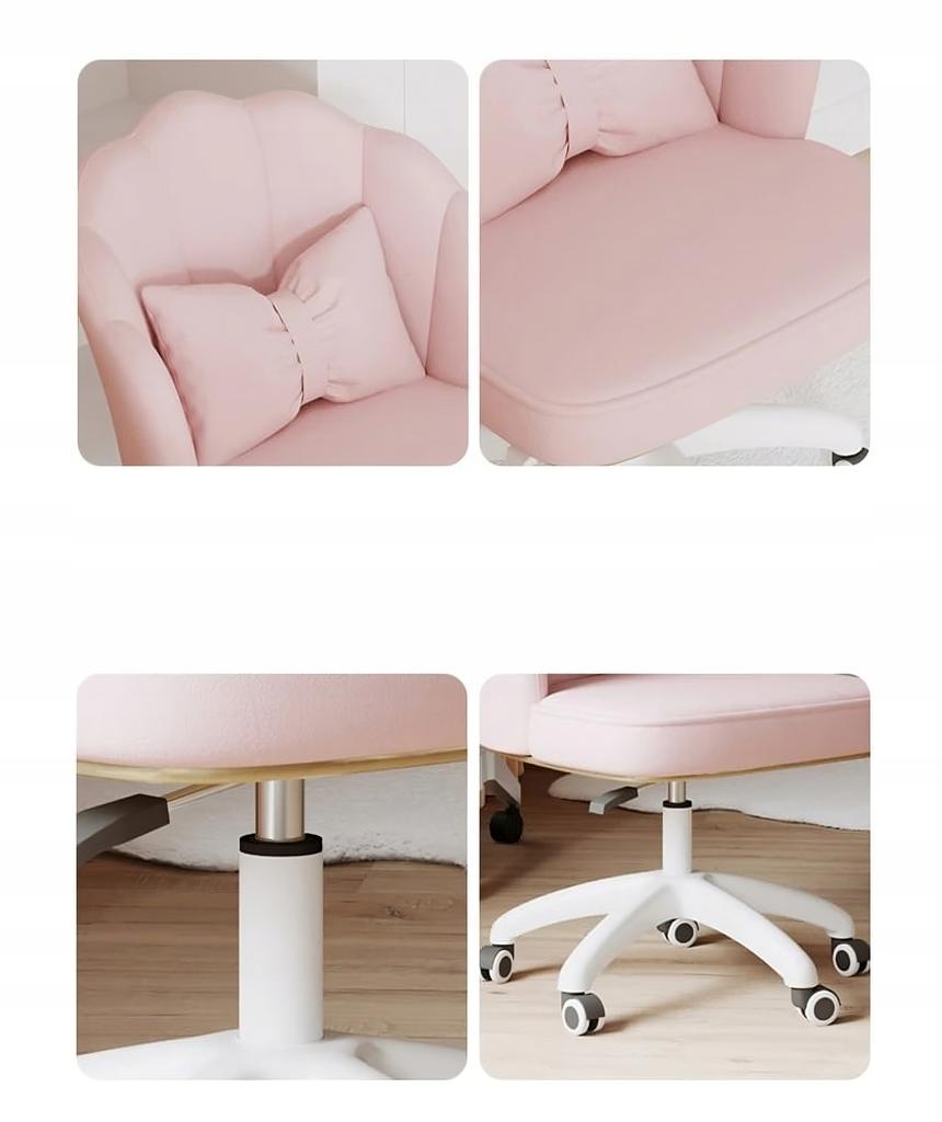 Swivel office chair, studio chair, for children BUENO PINK