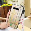 Phone Holder Oil Painting Phone Case For Samsung Galaxy S10 5G/SM-G977N Fashion Design Lanyard Silicone Shockproof Ring