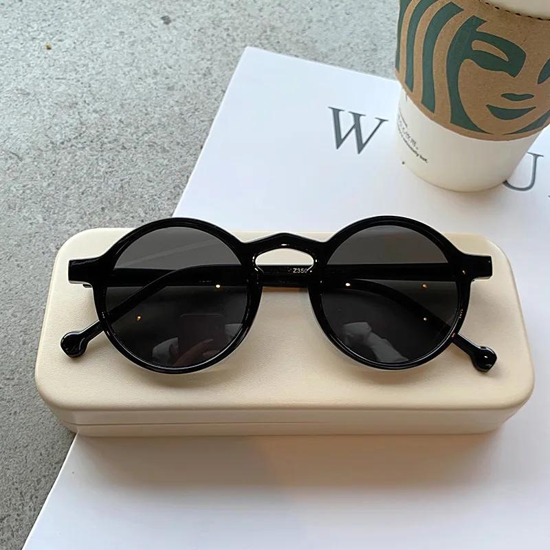 Round Oversized Sunglasses Women Vintage High Quality UV Protection Eyeglasses for Women Men Fashion Lentes De Sol Mujer