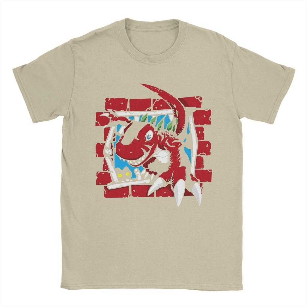 Men Womens Digimon Tyrannomon T Shirt 100 Cotton Tops Funny Short Sleeve Crew Neck Tee Shirt Gift Idea TShirts